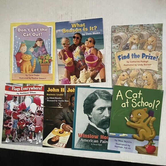 Houghton Mifflin 7 Pieces Childrens Picture Book People Everywhere Big Wide - Picture 1 of 4